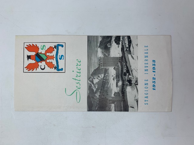Sestriere. Stagione invernale 1952-1953 (pieghevole promozionale)